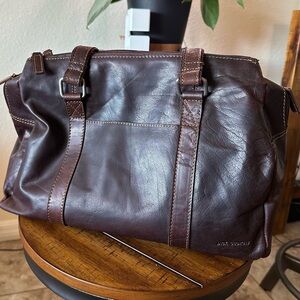 Jack Georges Brown Leather Satchel